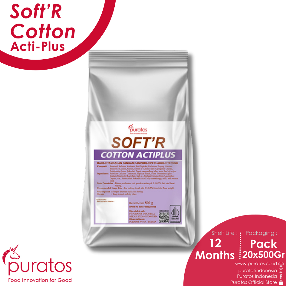 Jual Puratos Soft'R Cotton / Pengembang Roti / Improver/ Pelembut Roti ...