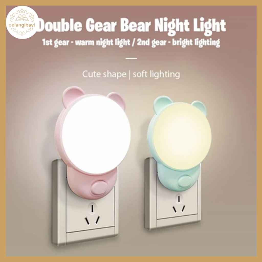 Jual [COD]LED Lampu Tidur Night Light Lampu Malam LED 2 Warna Karakter ...