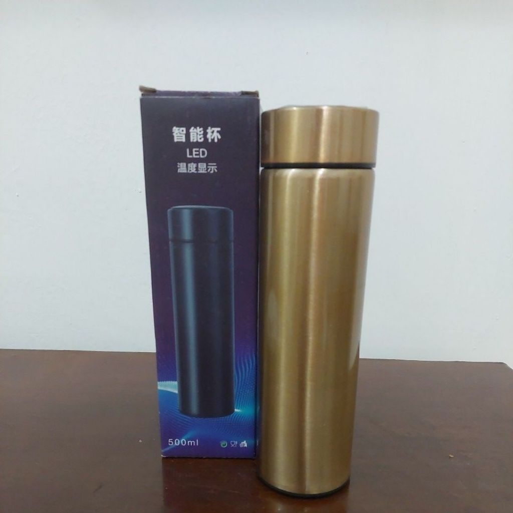 Jual botol / tumbler air minum warna gold 500ml | Shopee Indonesia