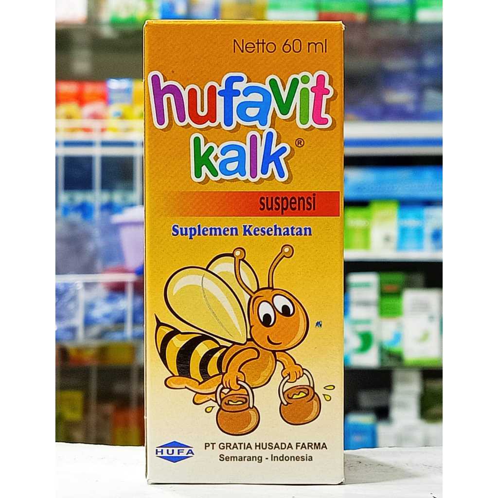Jual HUFAVIT KALK SUSPENSI 𝐒𝐈𝐑𝐔𝐏 𝟔𝟎𝐌𝐋 - Suplemen Multivitamin dan ...