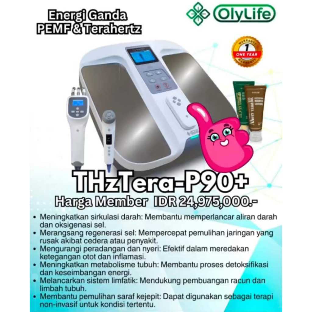 Jual OlyLife THZ Tera P-90+ Alat Terapi Tera P90+ Resmi, Original