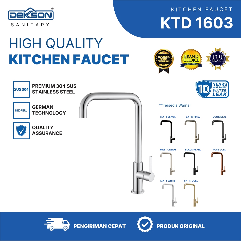Jual DEKKSON Kitchen Tap Deck Keran Dapur Cuci Piring KTD 1603 | Shopee ...