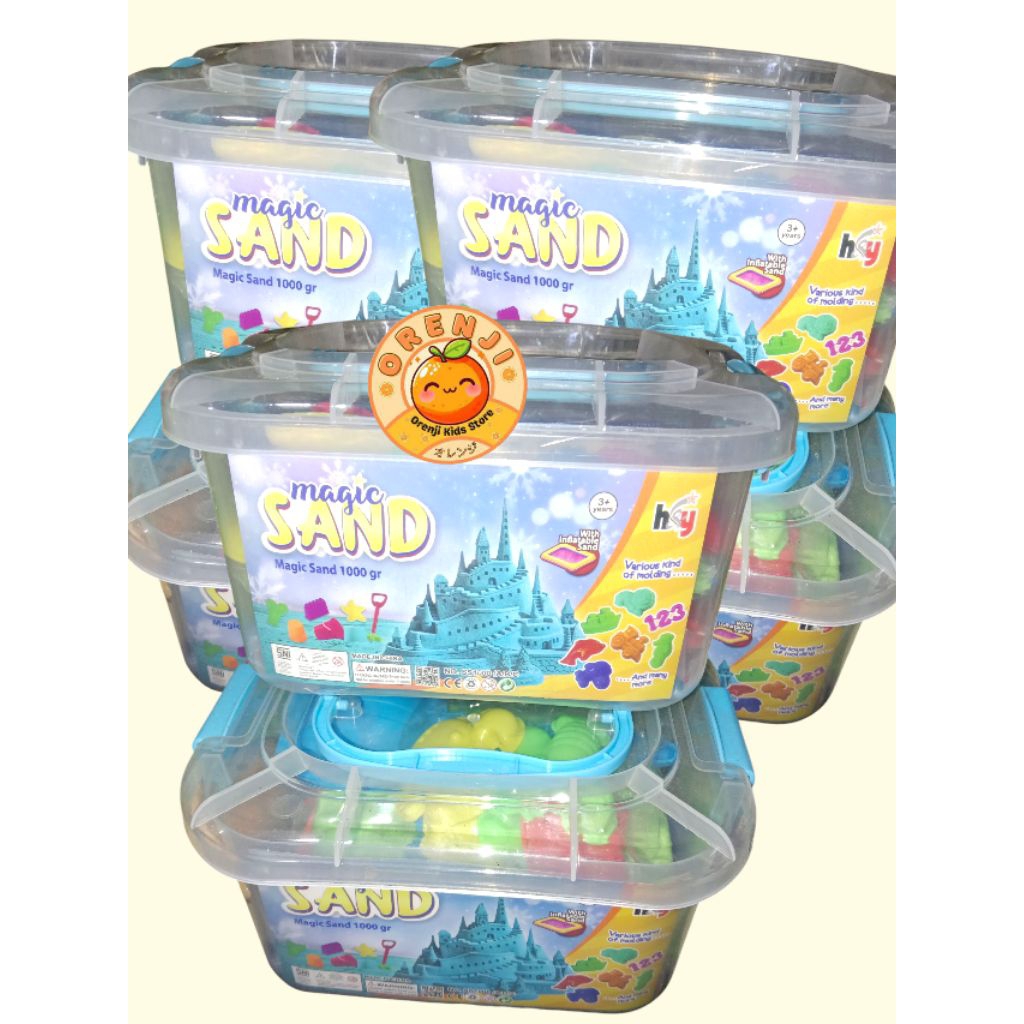 Jual Paket Mainan Pasir Pantai. Pasir magnetic 1 kg mainan edukasi. 2 ...