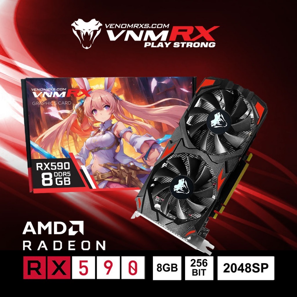 Jual VenomRX RADEON RX590 8GB 2048SP - VGA VnmRX AMD RX 590 8G GDDR5 ...