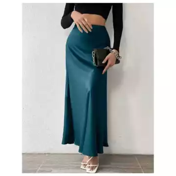 Izdihaarcloth Rok Satin Long Skirt Rok Satin Panjang Rok Satin Silk Premium