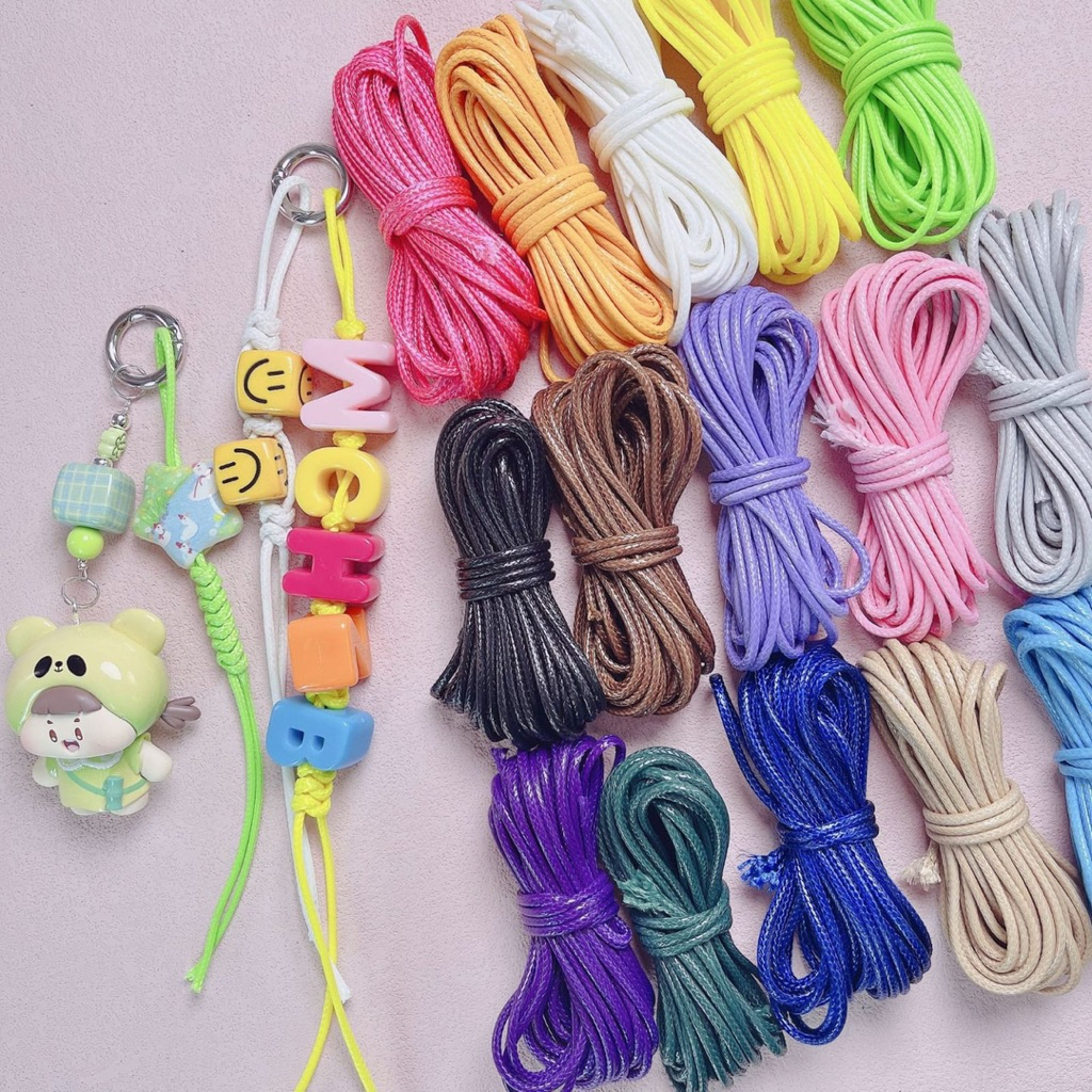 Jual BeadsBaby88 Tali kulit imitasi tali waxed untuk Gelang kancing ...
