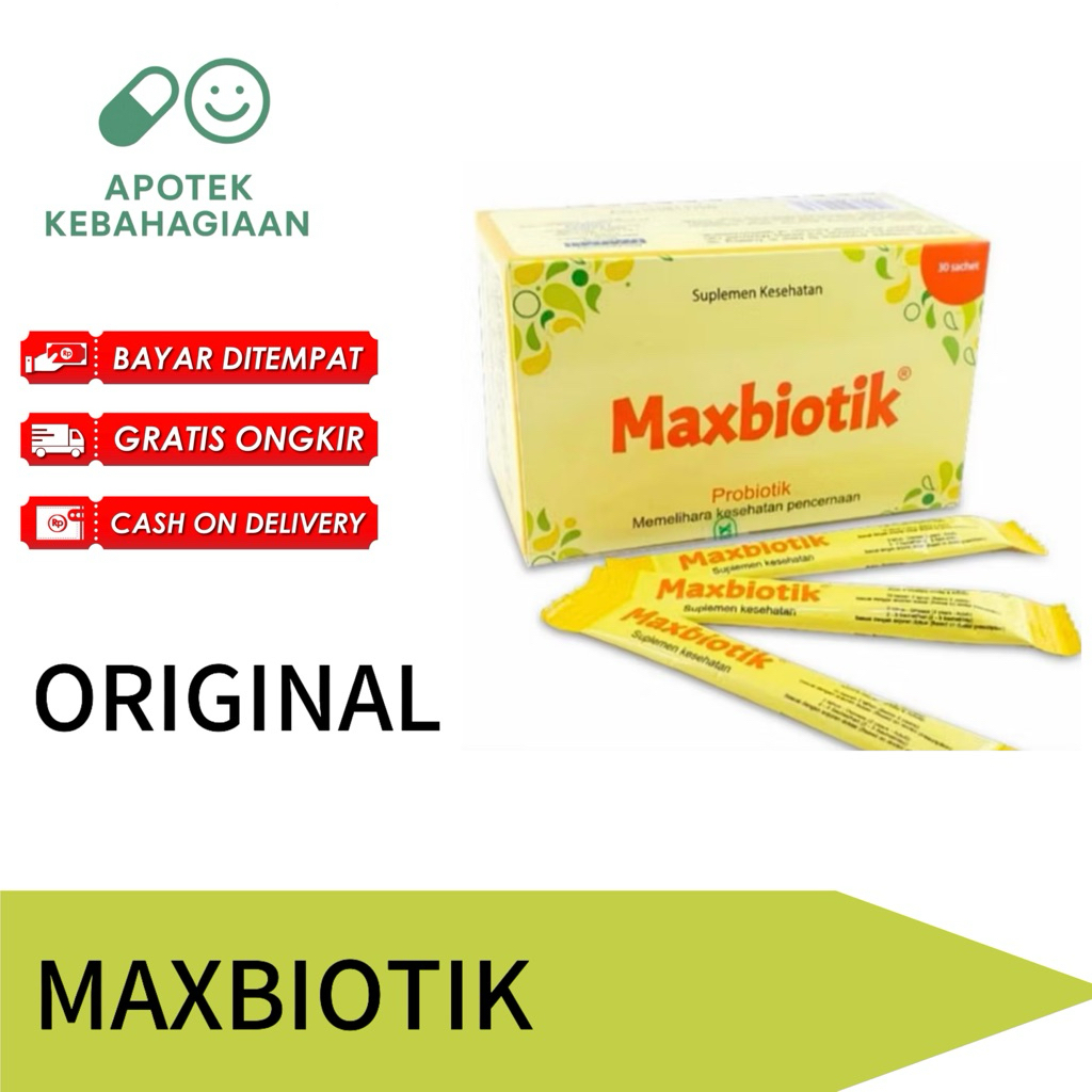 Jual Maxbiotik isi 30 Sachet Probiotik Suplemen | Shopee Indonesia