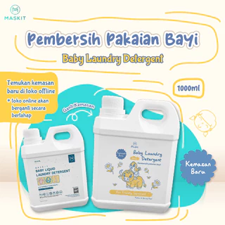 Deterjen Bayi Maskit / Baby Laundry Detergent Liquid 1L Eco-friendly