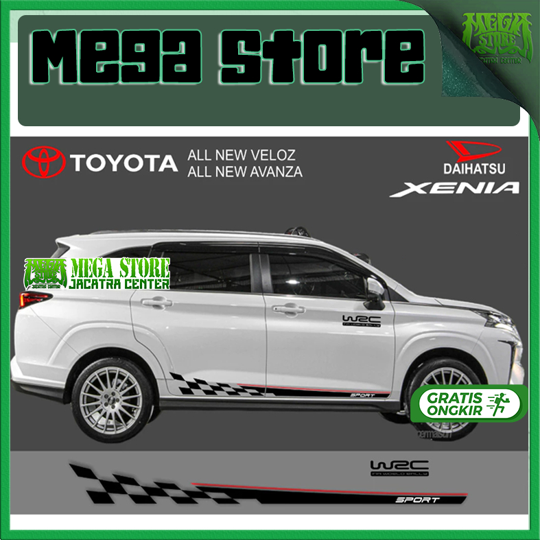 Jual MEGASTORE sticker samping ALL NEW TOYOTA AVANZA ALL NEW VELOZ 2022 ...