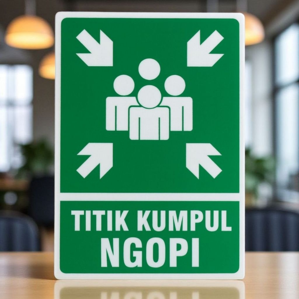 Jual sign / rambu rambu hiasan toko / titik kumpul ngopi | Shopee Indonesia