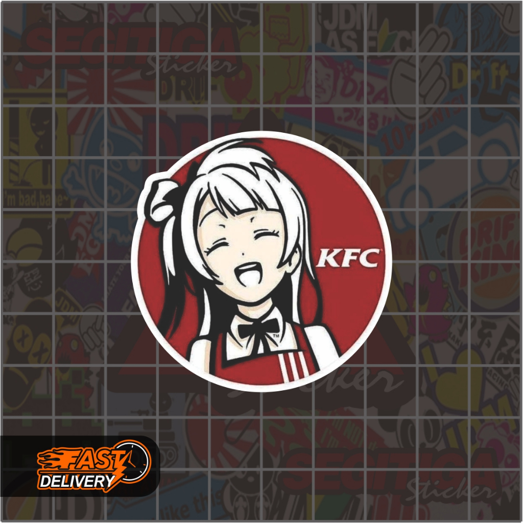 Jual Sticker Kotori Fried Chicken KFC Ukuran 5 x 5 Cm | Shopee Indonesia
