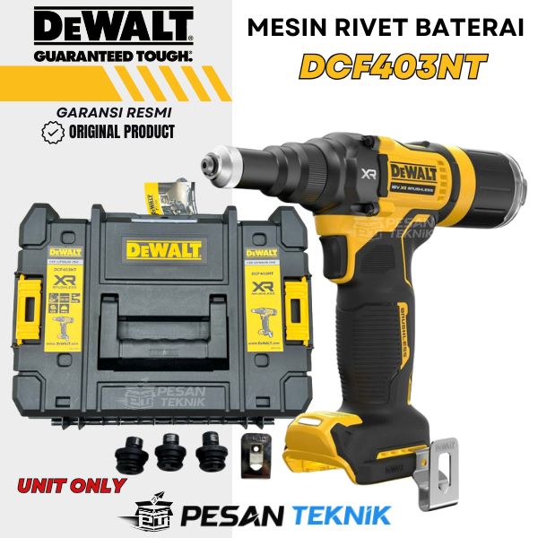 Jual Mesin Rivet Baterai DCF403 Cordless Brushless Riveter Blind ...