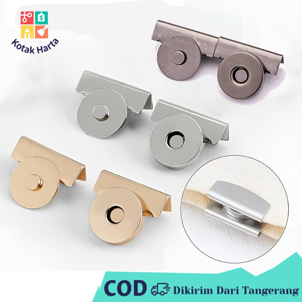 Jual 10Pair Kancing Magnet Magnetic Magnetic Bag Lock Tak Kuat Untuk ...