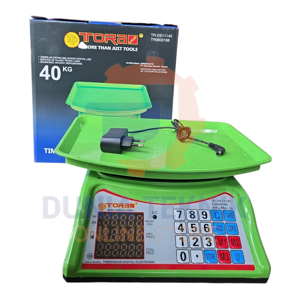 Jual TORA Digital Computing Scale 40KG Timbangan Buah Digital Double ...