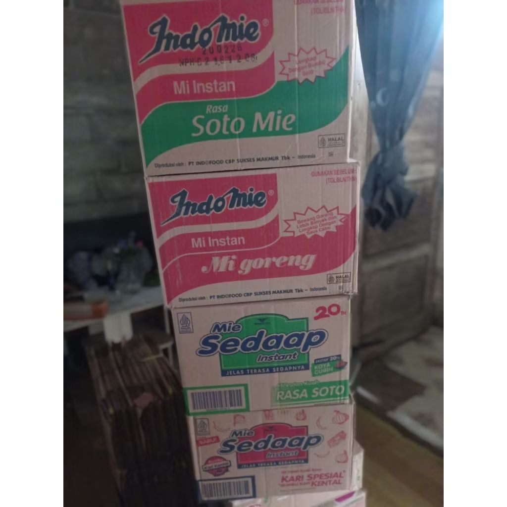 Jual kardus bekas mie sedap//Indomie//kardus packing//kardus Kue ...