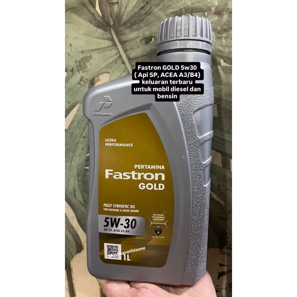 Jual oli fastron gold 5w30 1l 5w 30 5 30 kemasan 1liter mobil motor ...