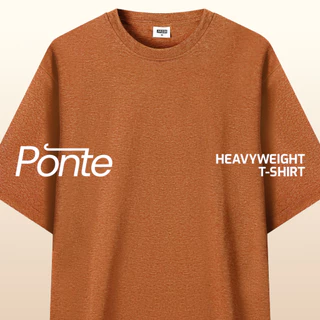 M231 T-Shirt Ponte Heavyweight Polos Oversized Pendek Terracotta 0756E