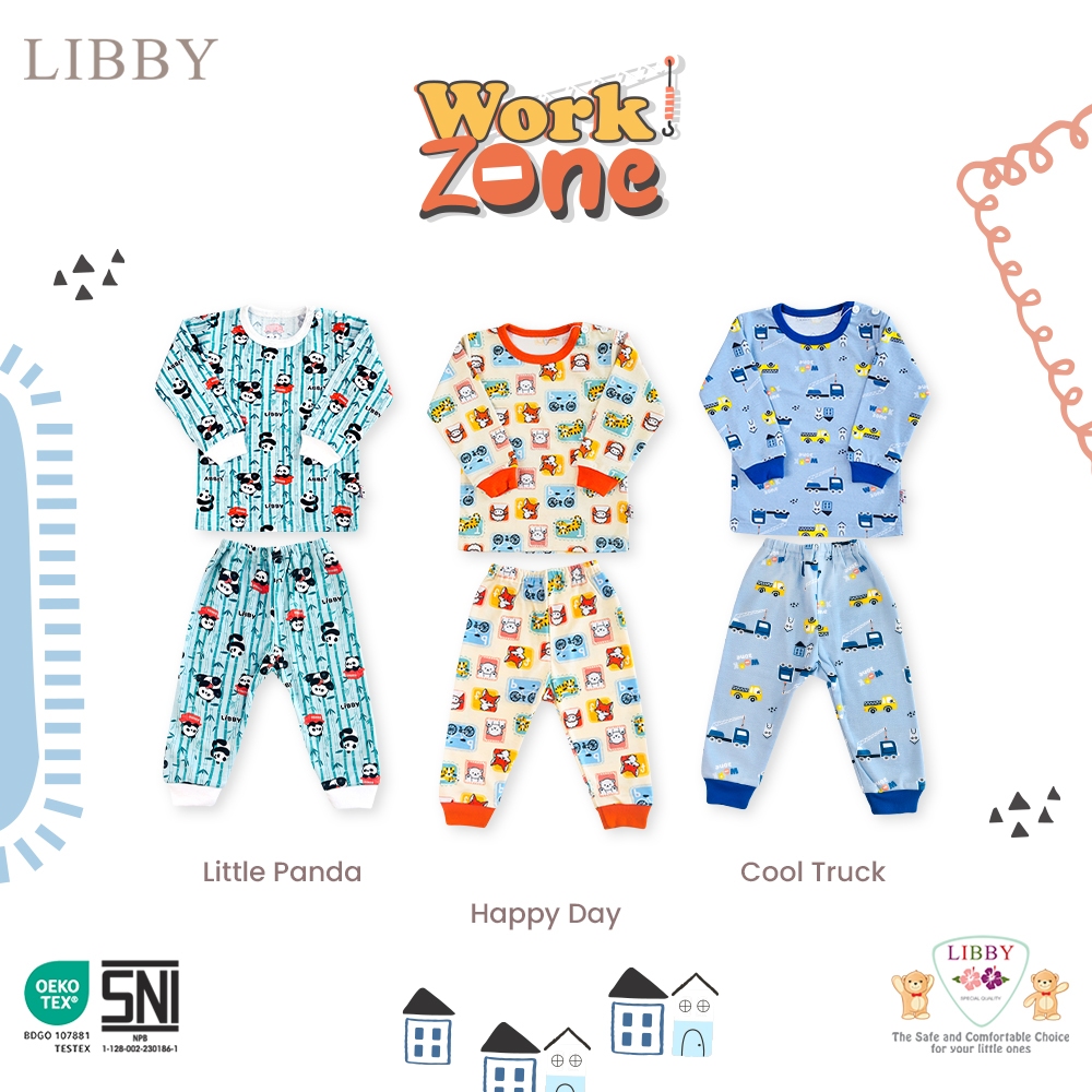Jual LIBBY WORK ZONE Anak kecil Oblong tangan panjang - Oblong tangan ...