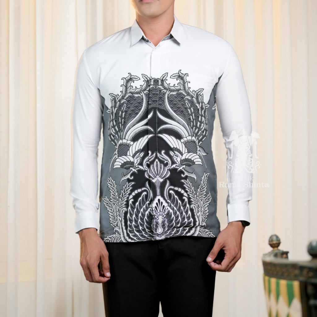 Jual Batik Rama Shinta Motif RETANA Kemeja Batik Lengan Panjang Pendek ...
