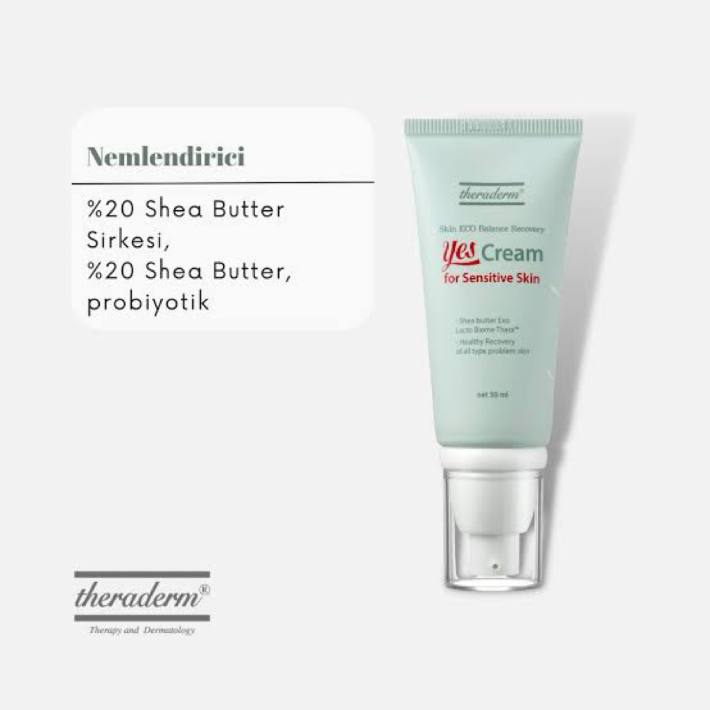 Jual THERADERM YES CREAM 50 ML FOR SENSITIVE CREAM AND MOISTURIZER