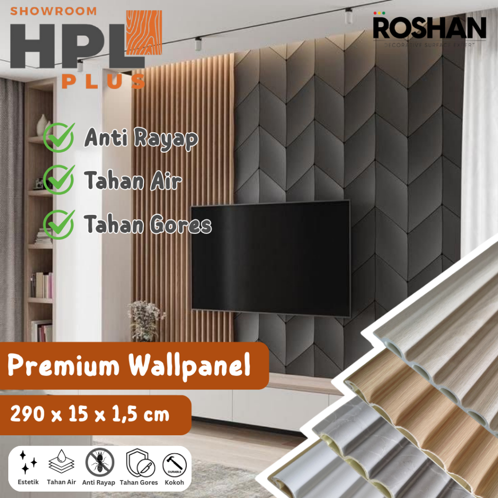 Jual Wall Panel WPC Roshan 150 SemiCircle Series 150x2900 | Shopee ...