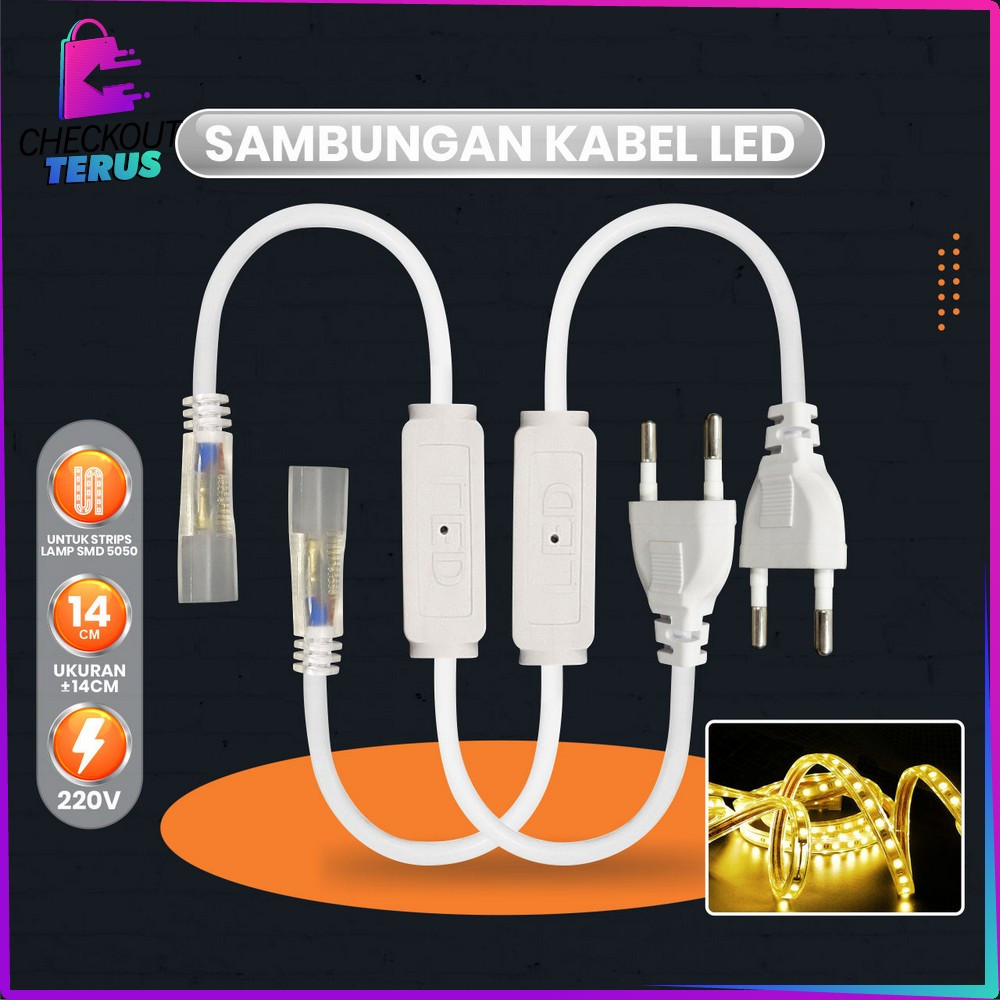 Jual EC CT C884 Socket Colokan Strip Lampu 5050 Sambungan Kabel Adaptor ...