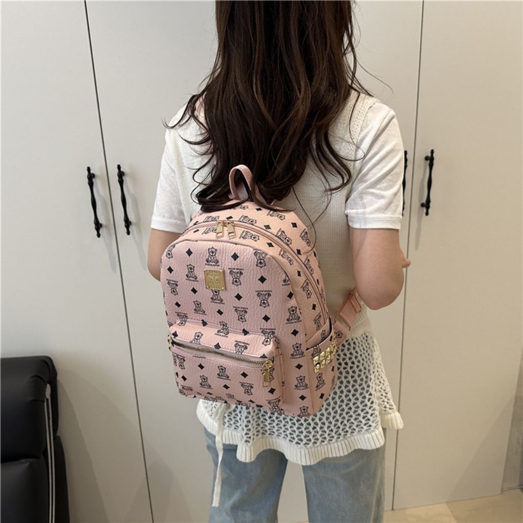 Jual Tas Ransel Wanita Branded Import – Backpack Kulit Premium Motif ...