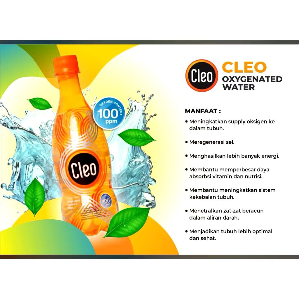 Jual ORIGINAL MINUMAN CLOE OXYGEN 500ML 1DUS (24 BOTOL) | Shopee Indonesia
