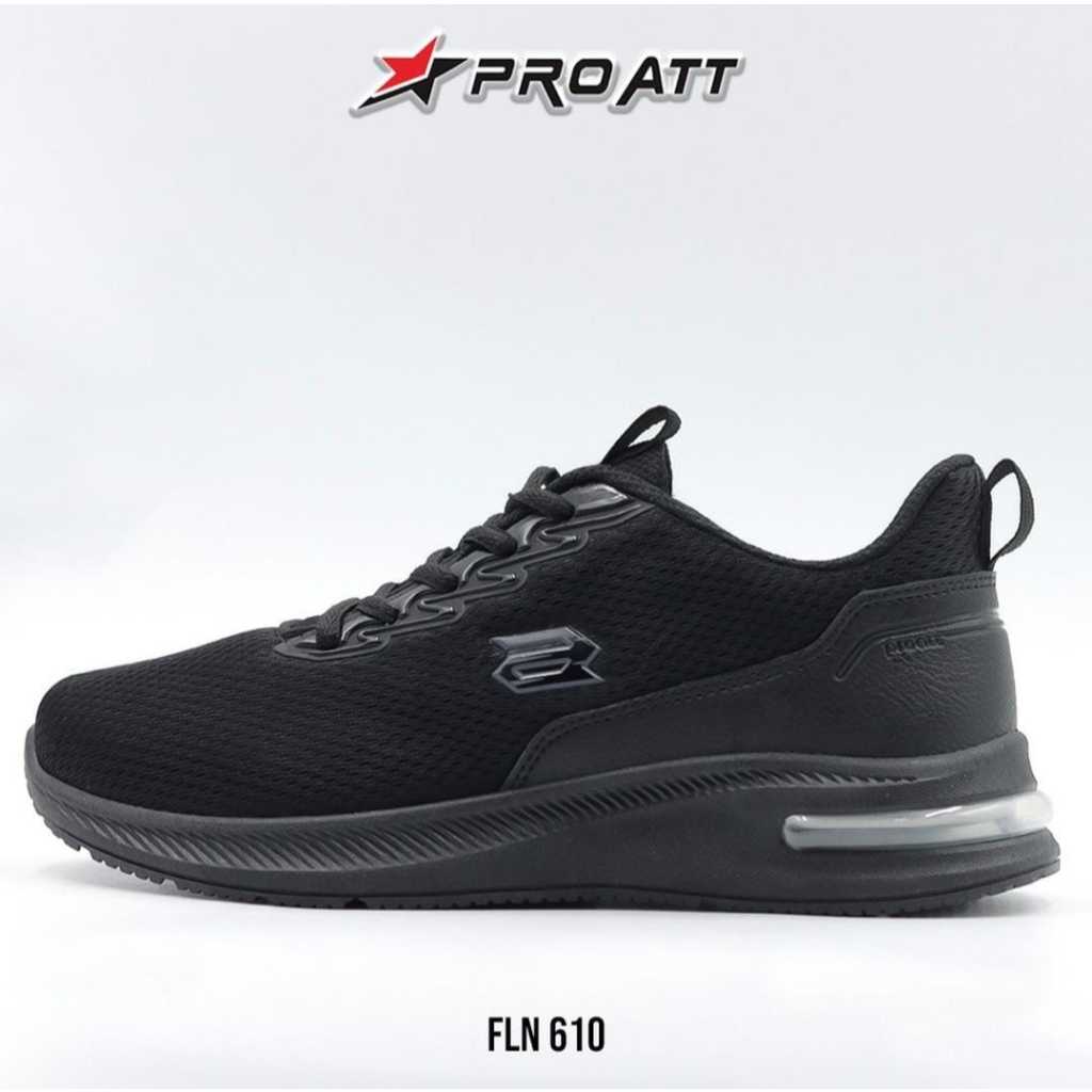 Jual PROATT Sepatu Sekolah Hitam Putih Cewek Tali Pro Att FLN-610 ...