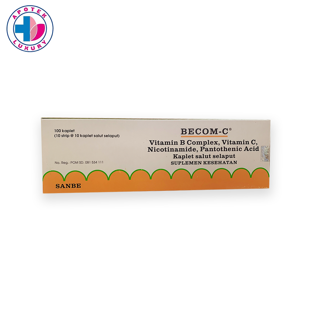 Jual Becom-C 1 Strip 10 Kaplet– Suplemen Vitamin B Kompleks & Vitamin C ...