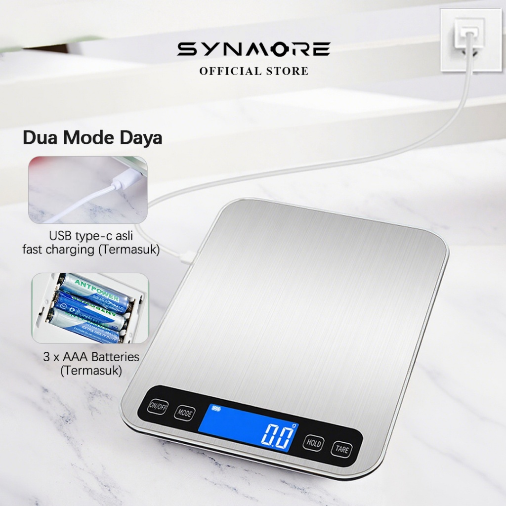 Jual Synmore Timbangan Dapur Tepung Kue Roti | Digital Kitchen Scale ...