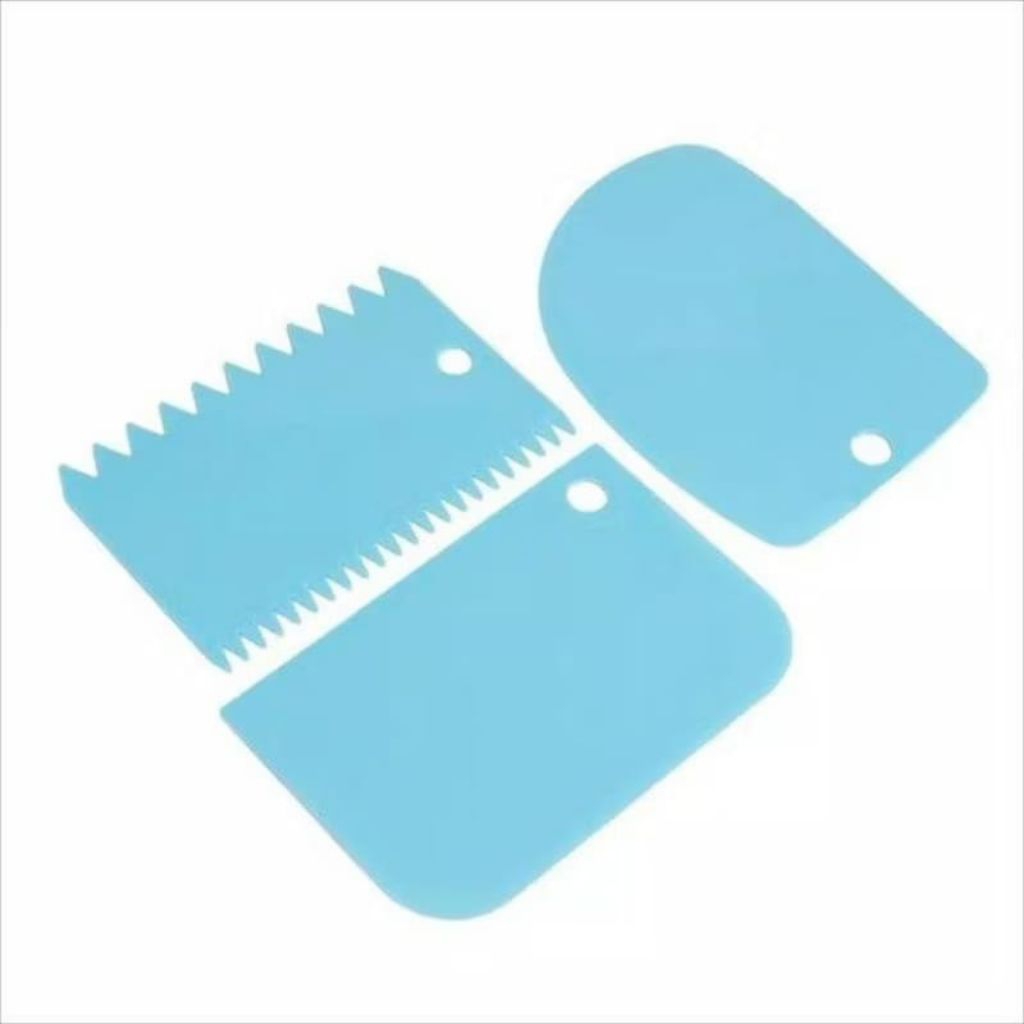 Jual PEMOTONG ADONAN KUE DAN ROTI ISI 3 / SCRAPER 3 IN 1/ SCRAPER ...