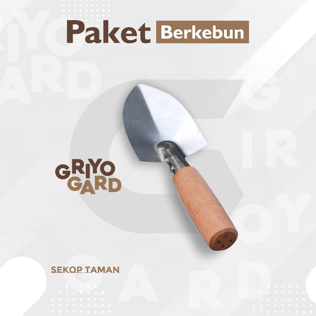sekop taman tebal bahan stainless garden tools