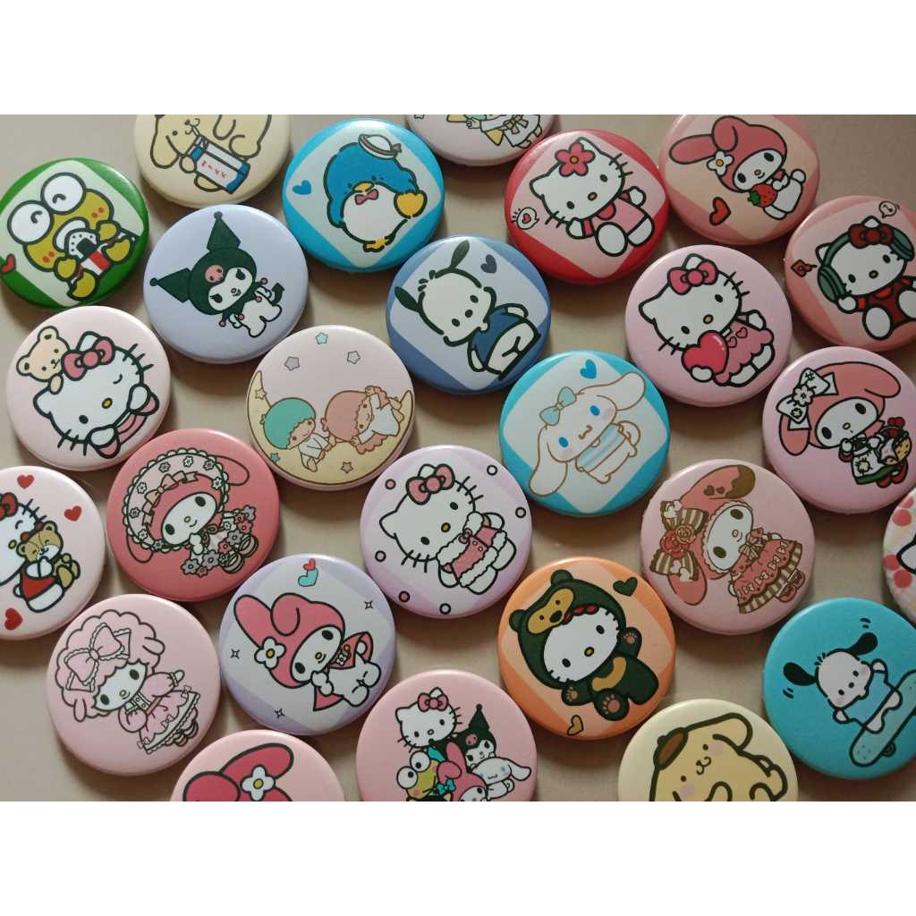 Jual Pin Button Bros Peniti Tas Sanrioo Lucu uk. 4,4 cm | Shopee Indonesia