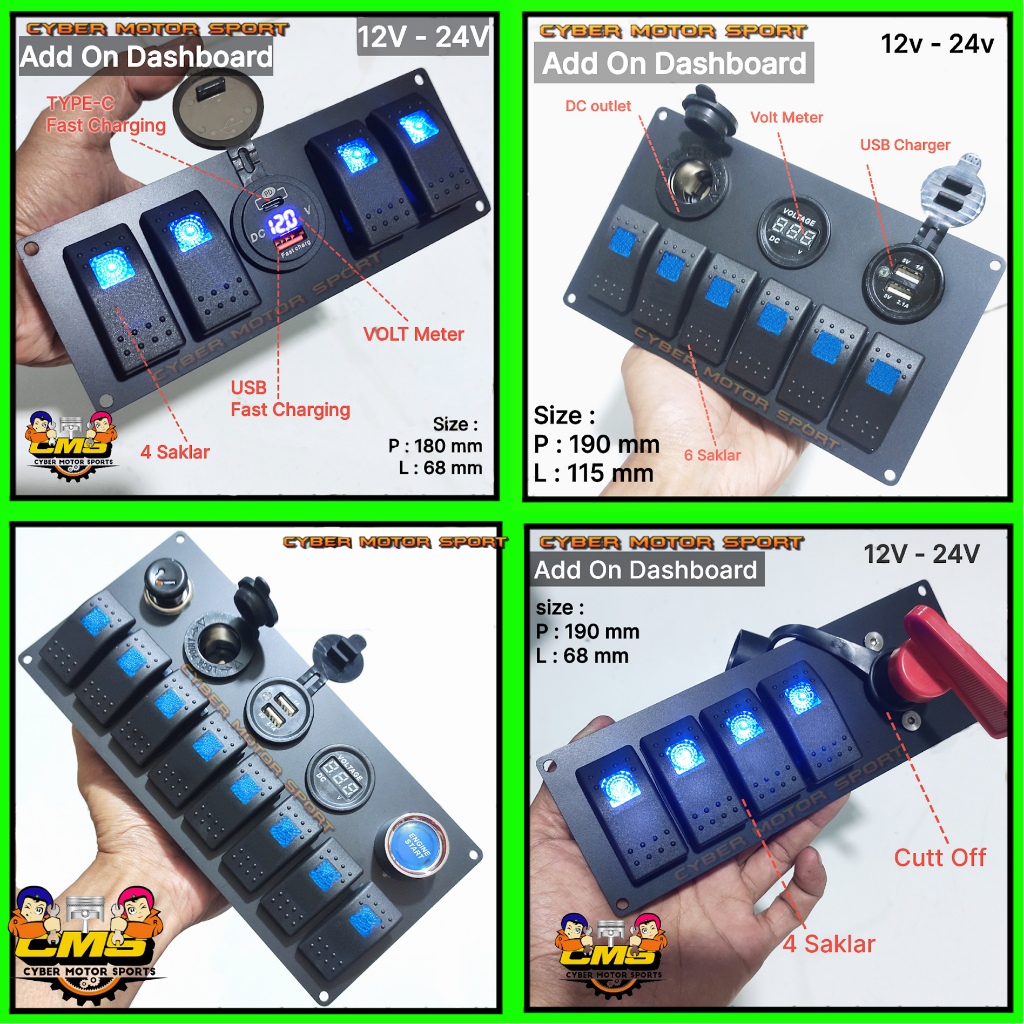 Jual panel saklar light. switch lampu. switch foglamp. switch headlamp ...