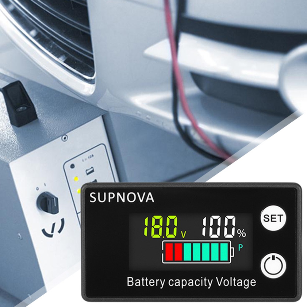 Jual SUPNOVA Volmeter DC 8V - 100V Battery Capacity Indikator Baterai ...