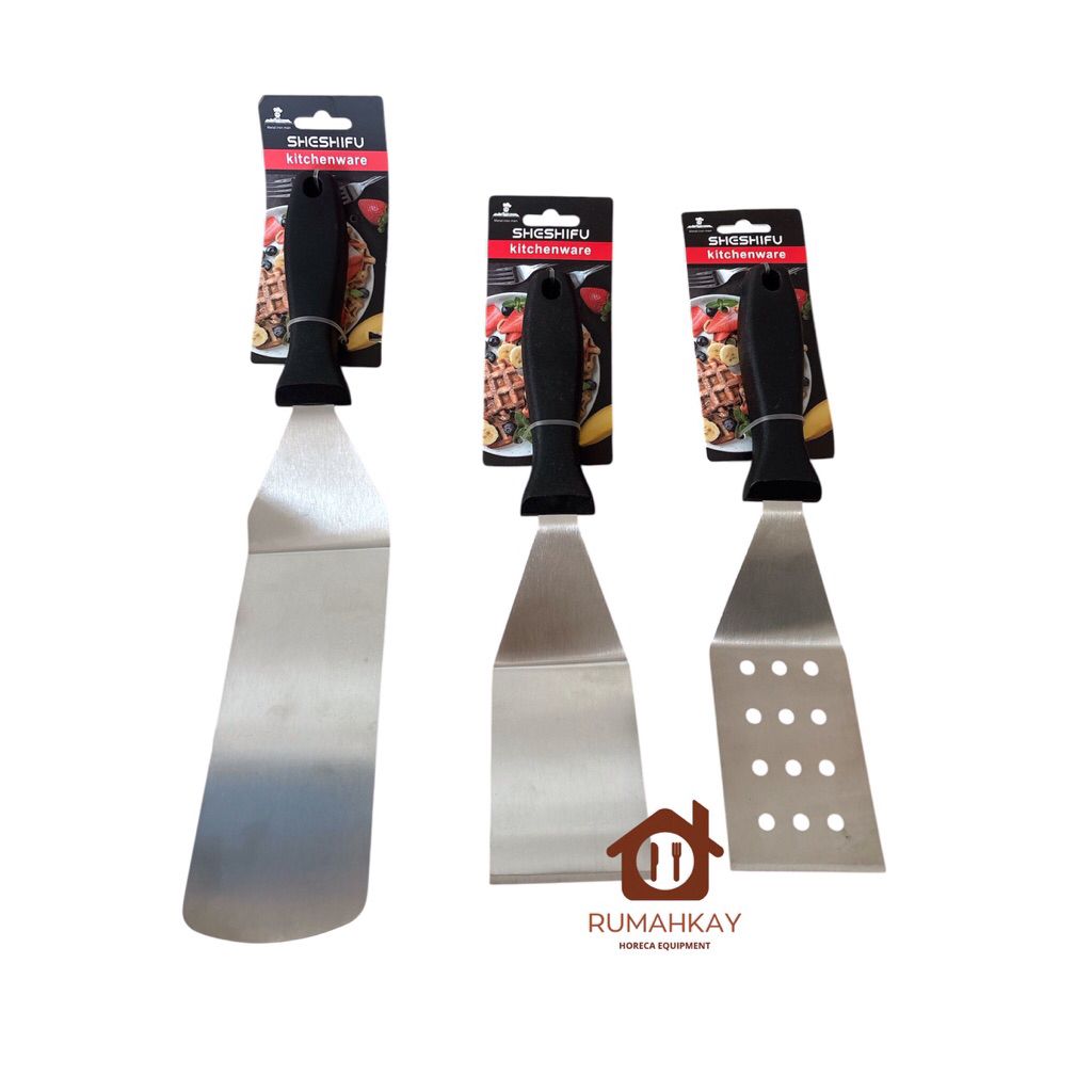 Jual Spatula Pizza Tepanyaki roti kue martabak cake Stainless / kape ...