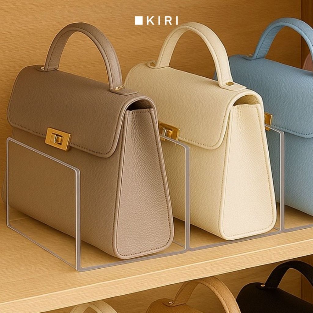 Jual Rak Sekat Tas Wanita Akrilik | Organizer Tas Dompet Handbag ...