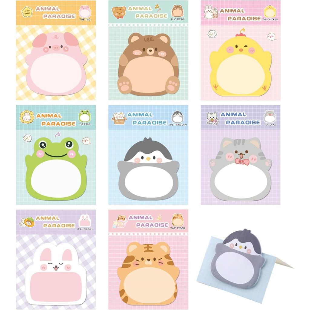 Jual 20 Lembar Sticky Notes Motif Hewan Isi 20 Lembar-Tempelan Kertas ...