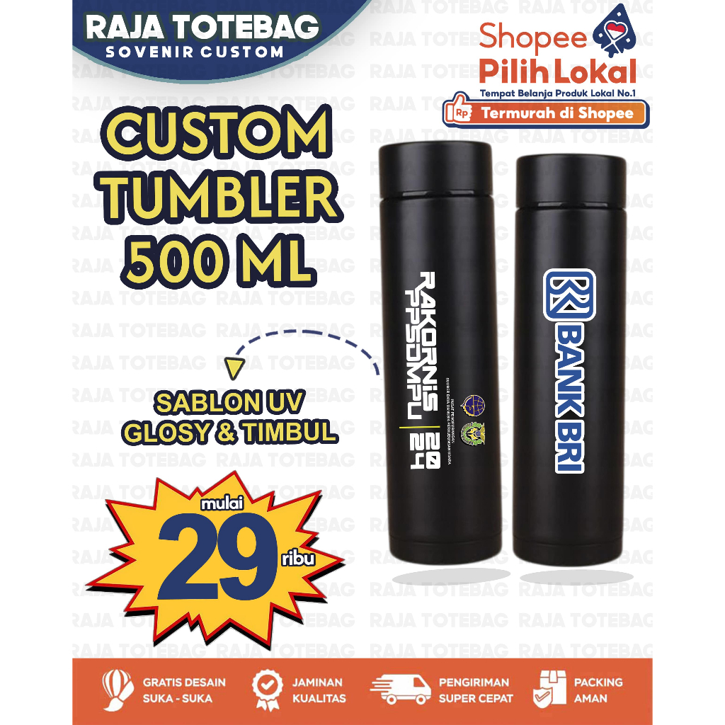 Jual CUSTOM TUMBLER SOVENIR - TUMBLER 500 ML - SOVENIR TUMBLER SABLON ...