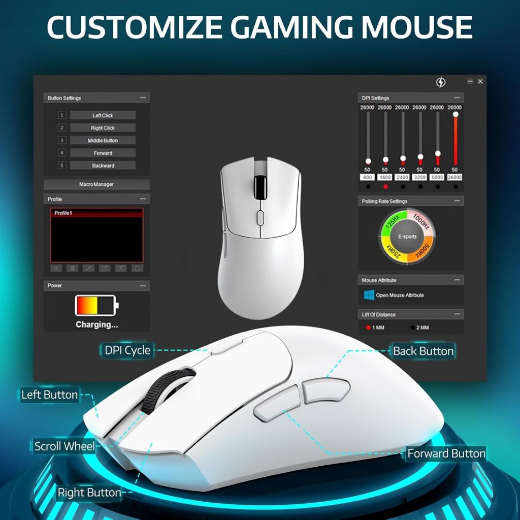 Jual Attack Shark R1 Lightweight Gaming Mouse PIXART PAW 3311 ...