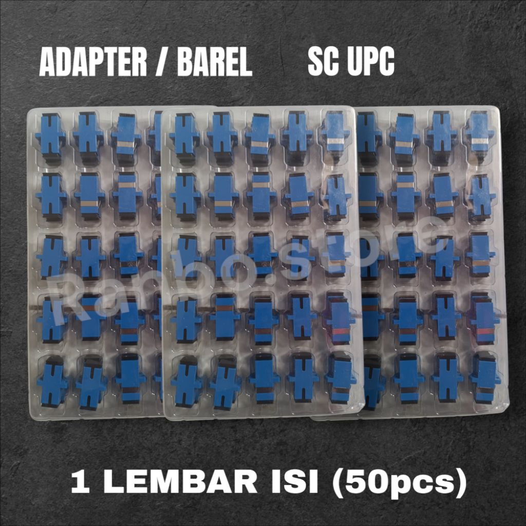 Jual Adapter SC UPC Sambungan Antar Konektor Barel FO (50pcs) | Shopee ...