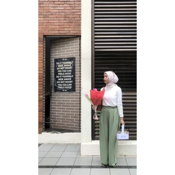 Celana Kulot Casual Wanita ARAJIWA – Look Santai Highwaist Anti Kusut Premium