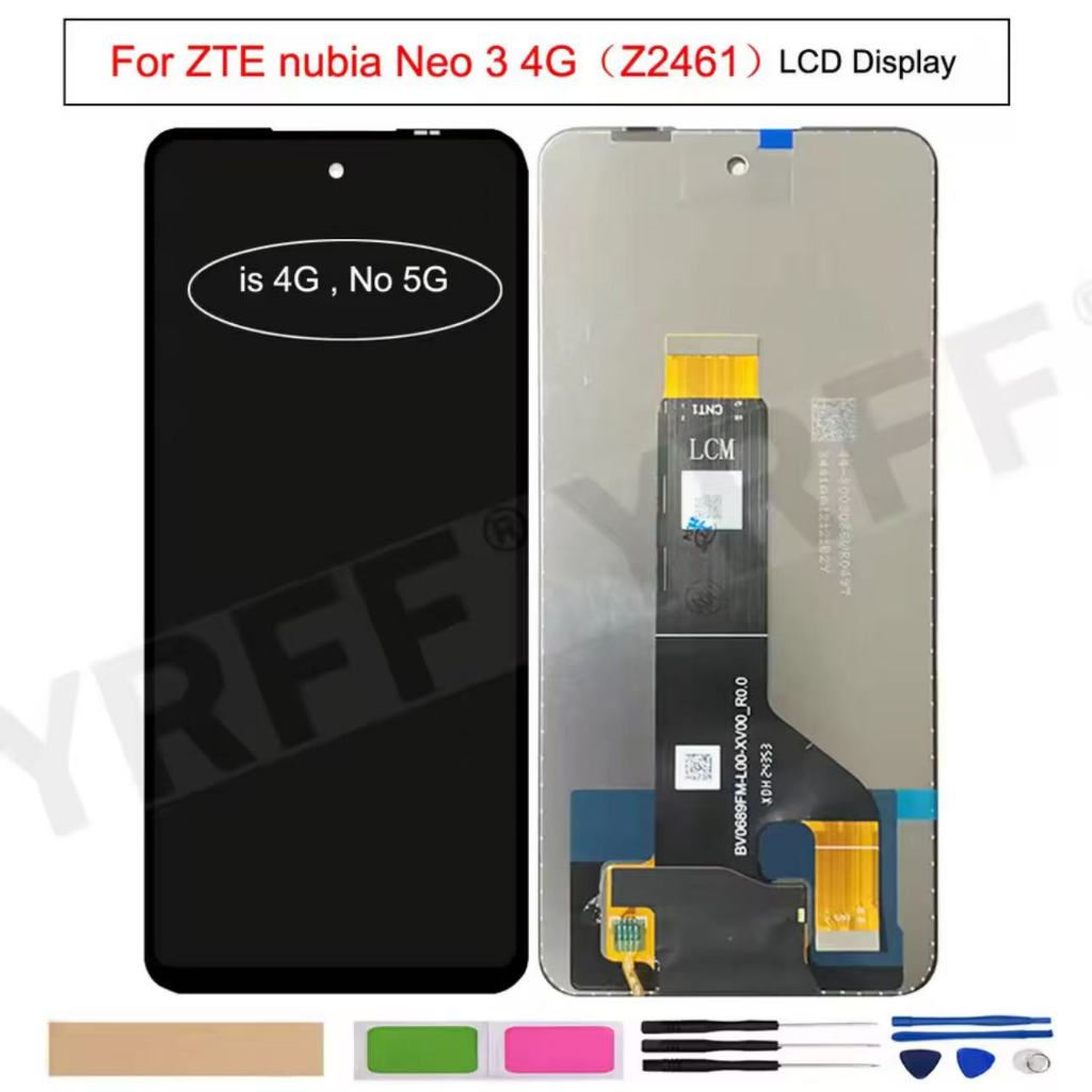 Jual Original ZTE Nubia Neo 3 4G/5G Z2461 Screen Assembly LCD Display ...