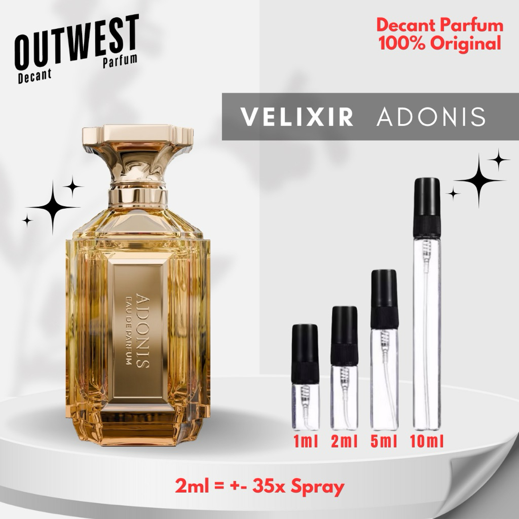 Jual Decant Parfum Velixir Adonis EDP for Unisex | Shopee Indonesia