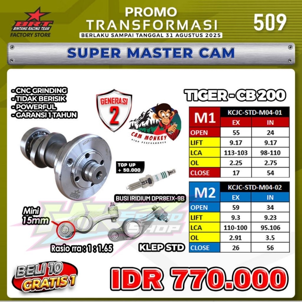 Jual NOKEN AS BRT + RRA TIGER / GL PRO / MEGA PRO S1 S2 T1 T2 T3 R1 R2 ...