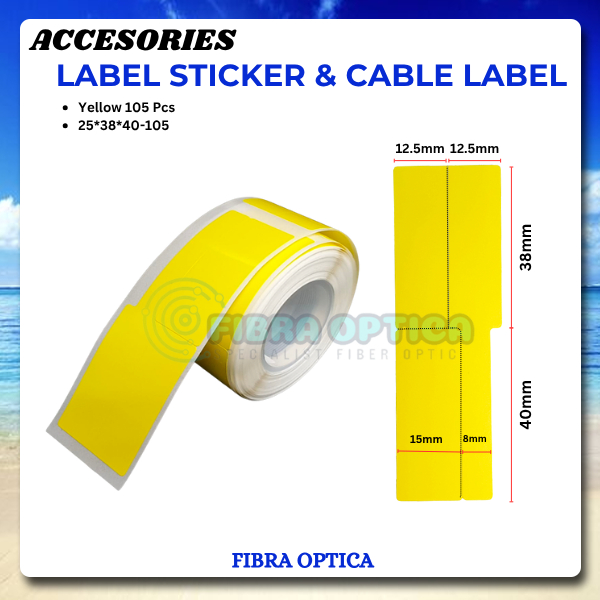 Jual Stiker Label Kabel Jaringan/LAN/Fiber Optic/Listrik Anti Air Cable ...