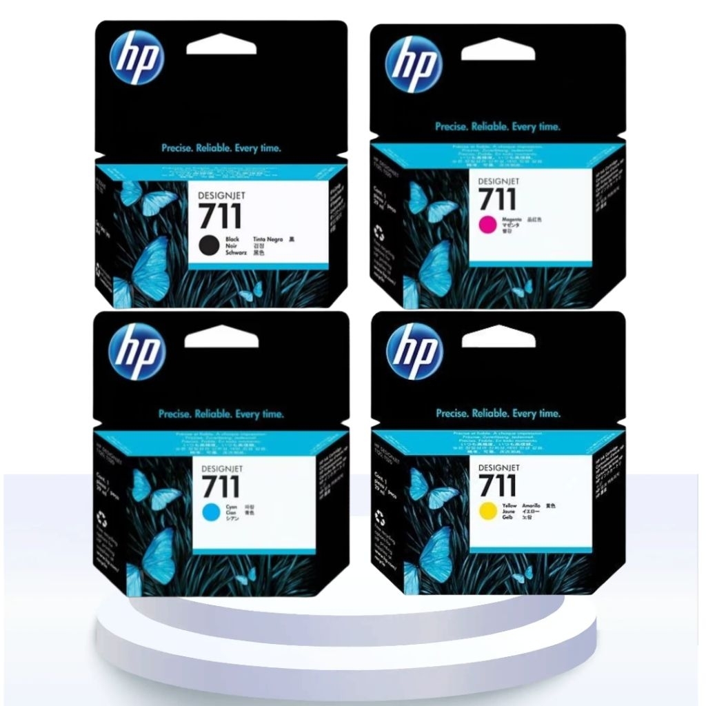 Jual Paket Tinta Cartridge Hp 711b 38ml Dan 711 TriColour [ C M Y ...