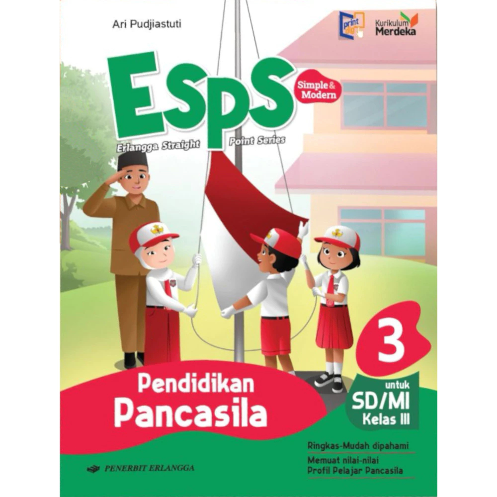 Jual Erlangga Buku Pelajaran SD / MI ESPS Pendidikan Pancasila kelas 3 ...