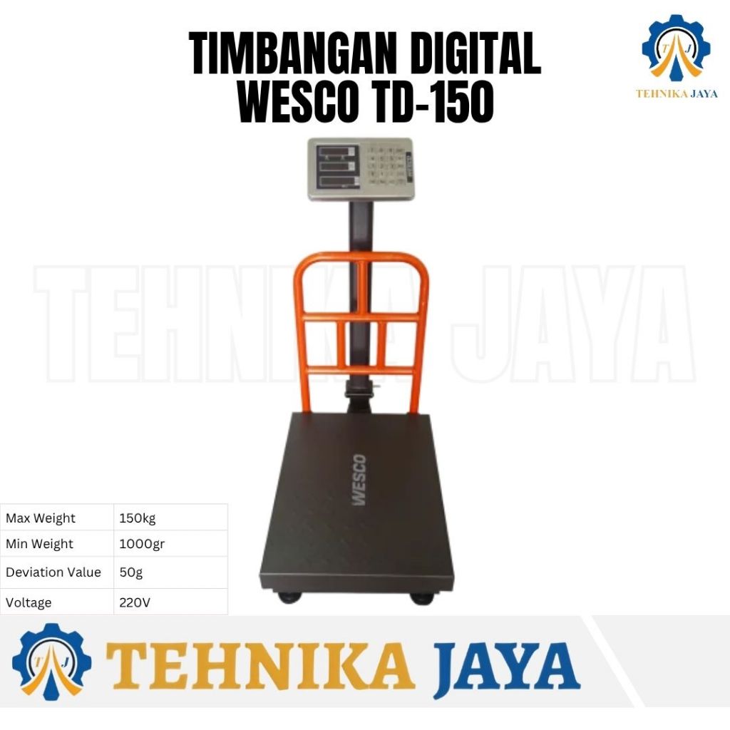 Jual Wesco Timbangan Duduk Digital TD150 150 KG Digital Scale TD 150 ...